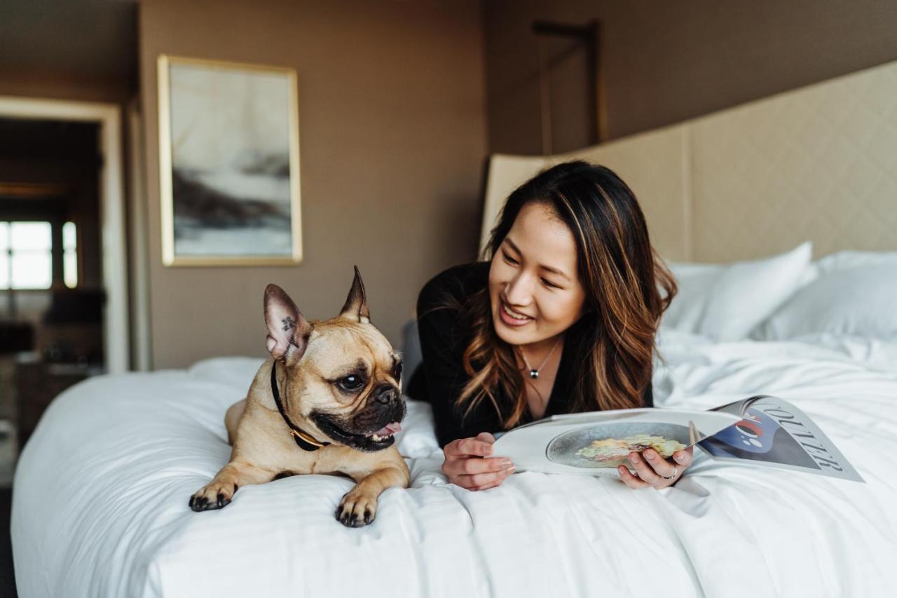 Fairmont Vancouver Airport In-Terminal Hotel Ρίτσμοντ Εξωτερικό φωτογραφία A woman with her dog at a Four Seasons Hotel
